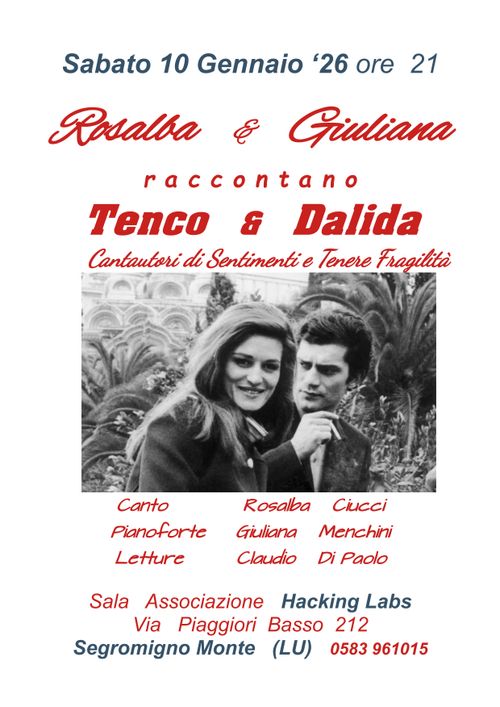 Rosalba e Giuliana raccontano TENCO E DALIDA